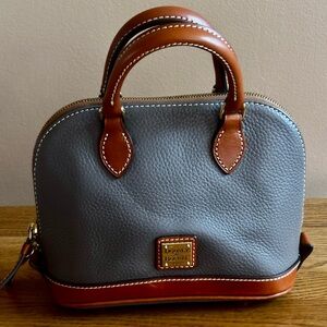 Dooney & Bourke Pebbled Leather Mini Domed Satchel/Crossbody. Dust bag included.